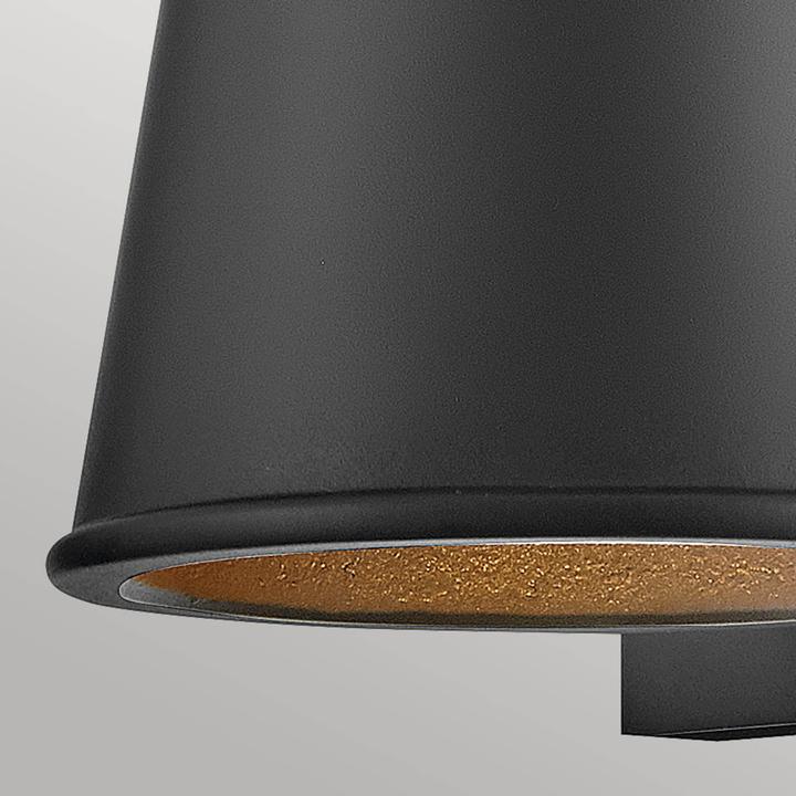 Actual product image Elstead Lighting Elstead HANS Aussen-Wandleuchte GU10 8W Schwarz IP44 (GU10, IP44)