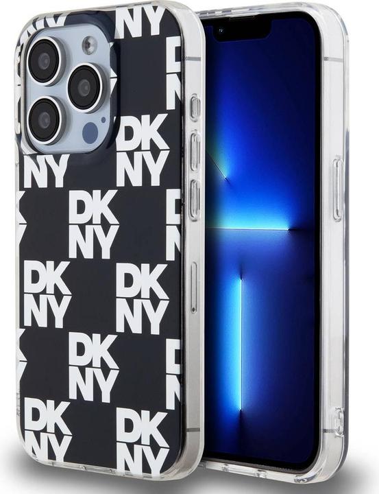 Actual product image DKNY PC/TPU Checkered Pattern Case for iPhone 15 Pro Black (Apple iPhone 15 Pro)