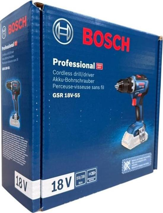 Image du produit Bosch Professional GSR 18V-55 (Fonctionnement sur batterie)
