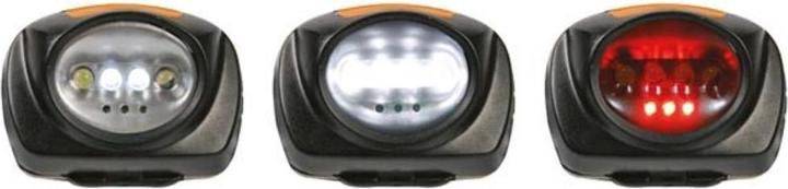 Image du produit Perel Lampe Frontale 2 En 1 à 4 LED Blanches Et 3 LED Rouges