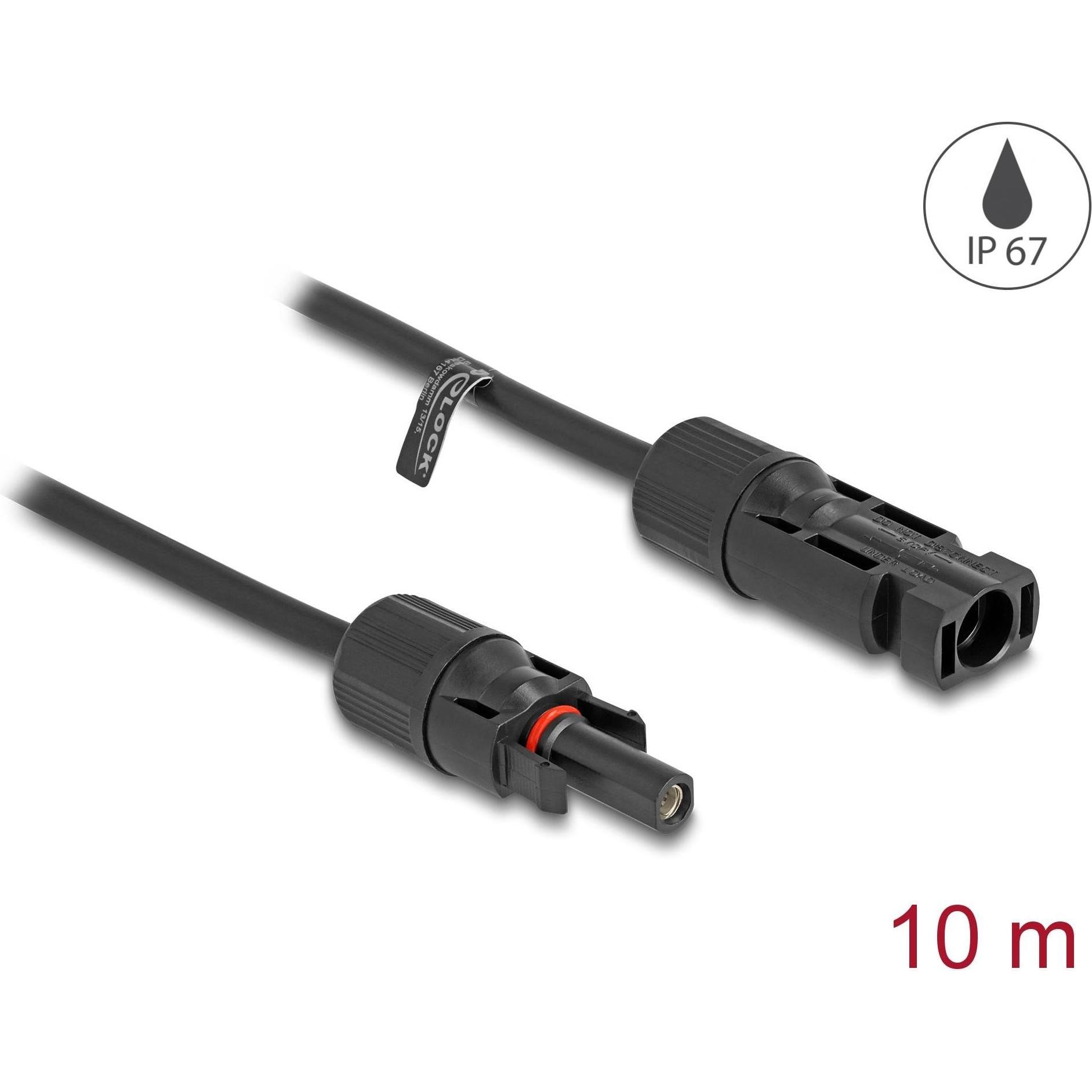 Delock, Accessori per energia solare, Cavo di collegamento da spina a presa 4 mm², 10 m (Cavo solare)