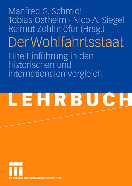 Produktbild Der Wohlfahrtsstaat (Deutsch, Manfred G. Schmidt, Nico A. Siegel, Reimut Zohlnhöfer, Tobias Ostheim, 2007)