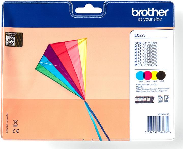Produktbild Brother LC-223 Value Pack (BK, C, M, Y)