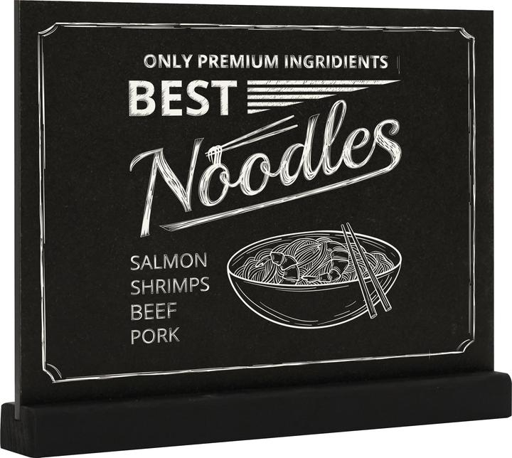 Produktbild Europel Kreidetafel Tischaufsteller, DIN A4 quer, schwarz