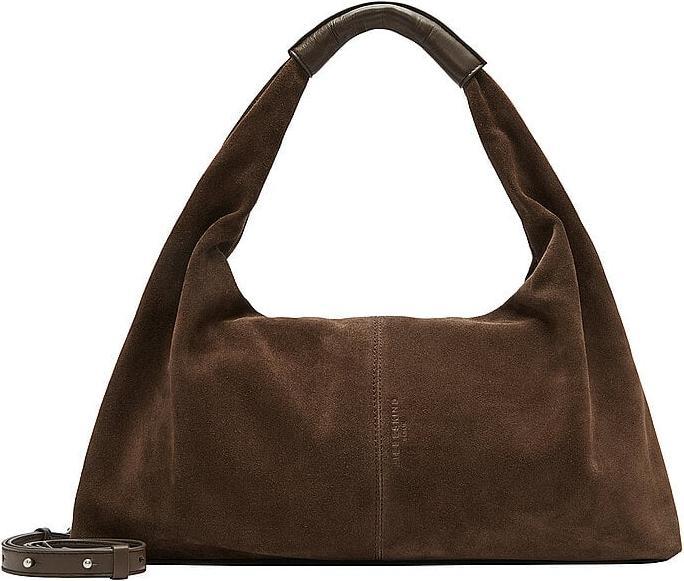 Liebeskind Berlin Satchel Geräumige Schultertasche aus weichem Veloursleder