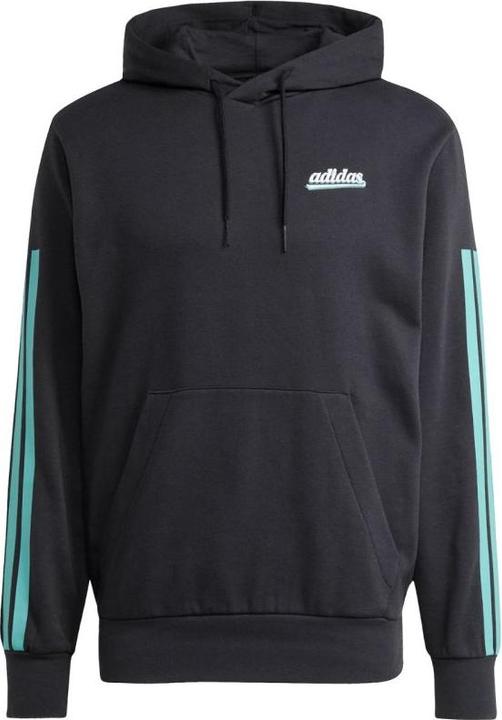 Produktbild Adidas Herren-Sweatshirt mit farbigem Schriftzug, schwarz (L)