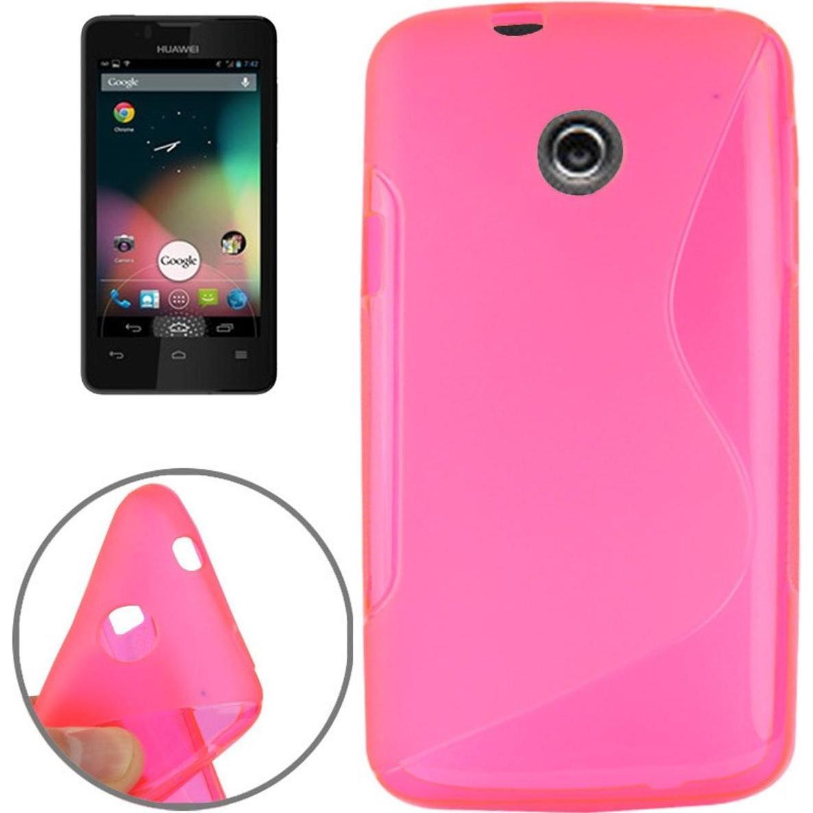 König Design Handyhülle TPU Schutzhülle für Huawei Ascend Y330 Pink (Huawei Ascend Y330), Smartphone Hülle, Pink