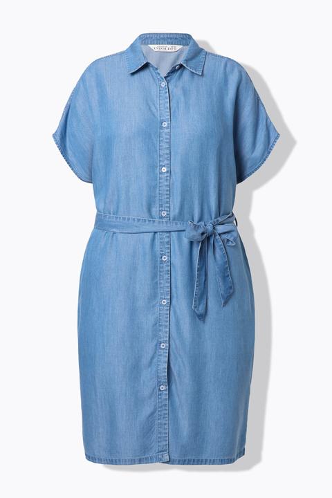 Produktbild Studio Untold Hemdblusenkleid, weicher Denim, Bindegürtel (54)