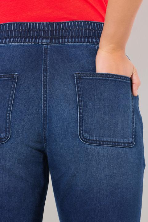 Produktbild Ulla Popken Jeans Mary, weites, ausgestelltes Bein, Elastikbund (52)
