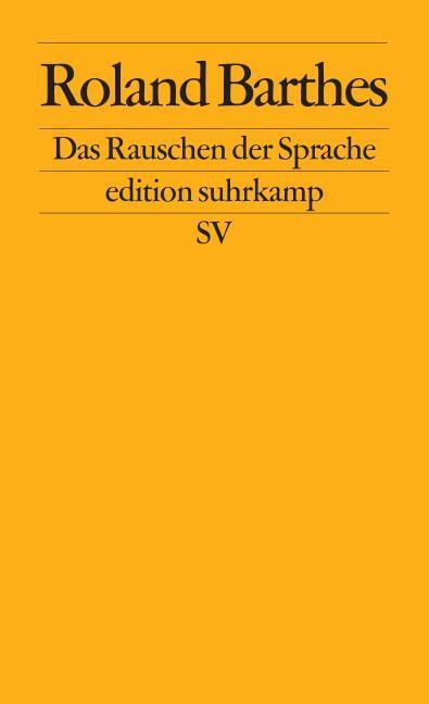 Produktbild Das Rauschen der Sprache (Deutsch, Roland Barthes, 2005)
