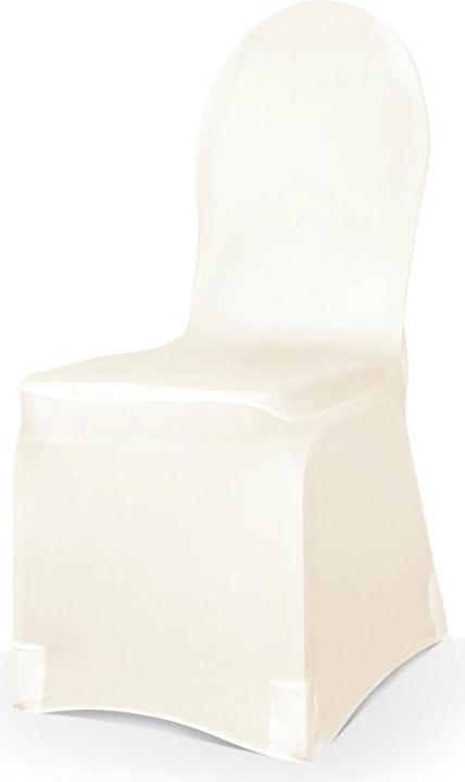 Partydeco 1 Elastische Stuhlhusse Creme matt