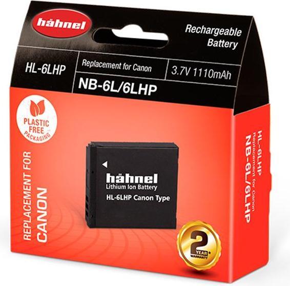 Actual product image Hähnel Replacement Battery HL-6LHP, for Canon NB-6L (Camera battery)