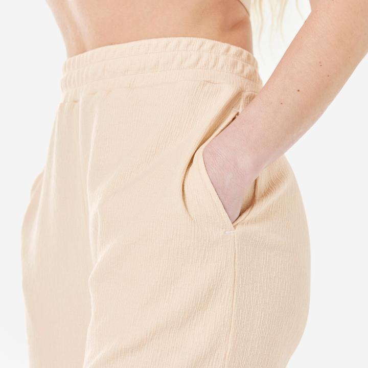 Image du produit Kimjaly Pantalon de yoga pour femme Retreat - Crop coupe large Lyocell coton