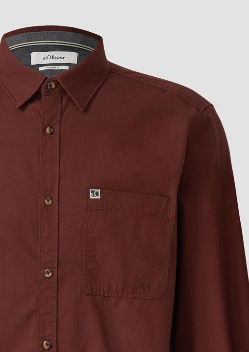 Immagine prodotto s.Oliver Hemd Regular Fit: Weiches Hemd mit feiner Struktur (M)