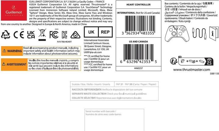 Produktbild Thrustmaster Heart Controller (PC, Xbox Series X, Xbox One S, Xbox One X)