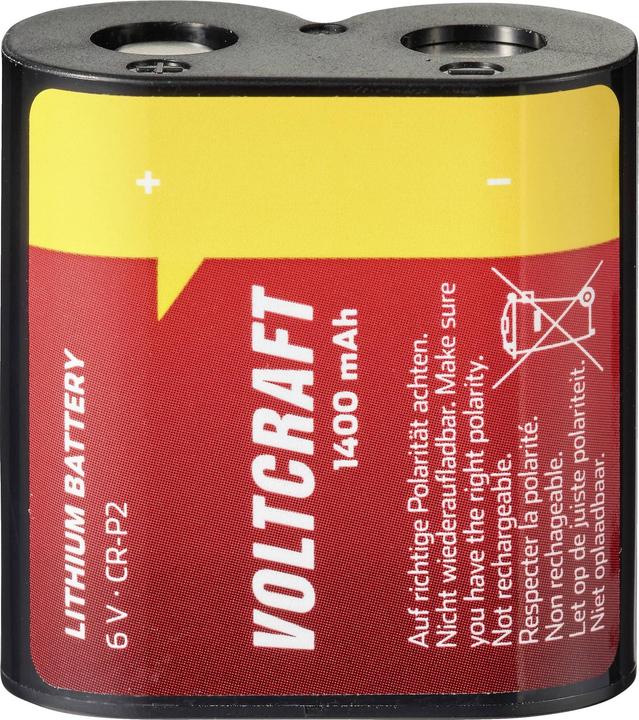 Produktbild Voltcraft CRP2 Fotobatterie CR-P 2 Lithium 1400 mAh 6 V 1 St. (1 Stk., CR-P2, 1400 mAh)