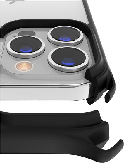Produktbild Itskins Drop-Protection Cover mit Kordel HYBRID SLING black and transparent