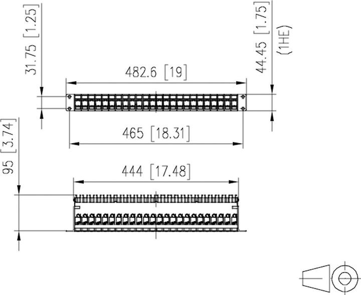Image du produit Metz Connect Panneau de brassage RJ-45 X 24