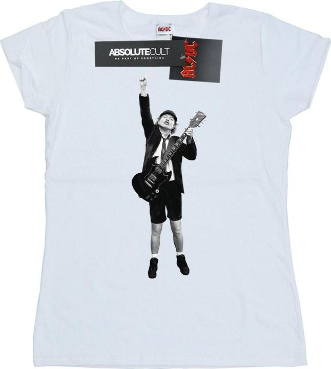 Immagine prodotto AC/DC T-shirt in cotone di Angus Young con scollatura (S)