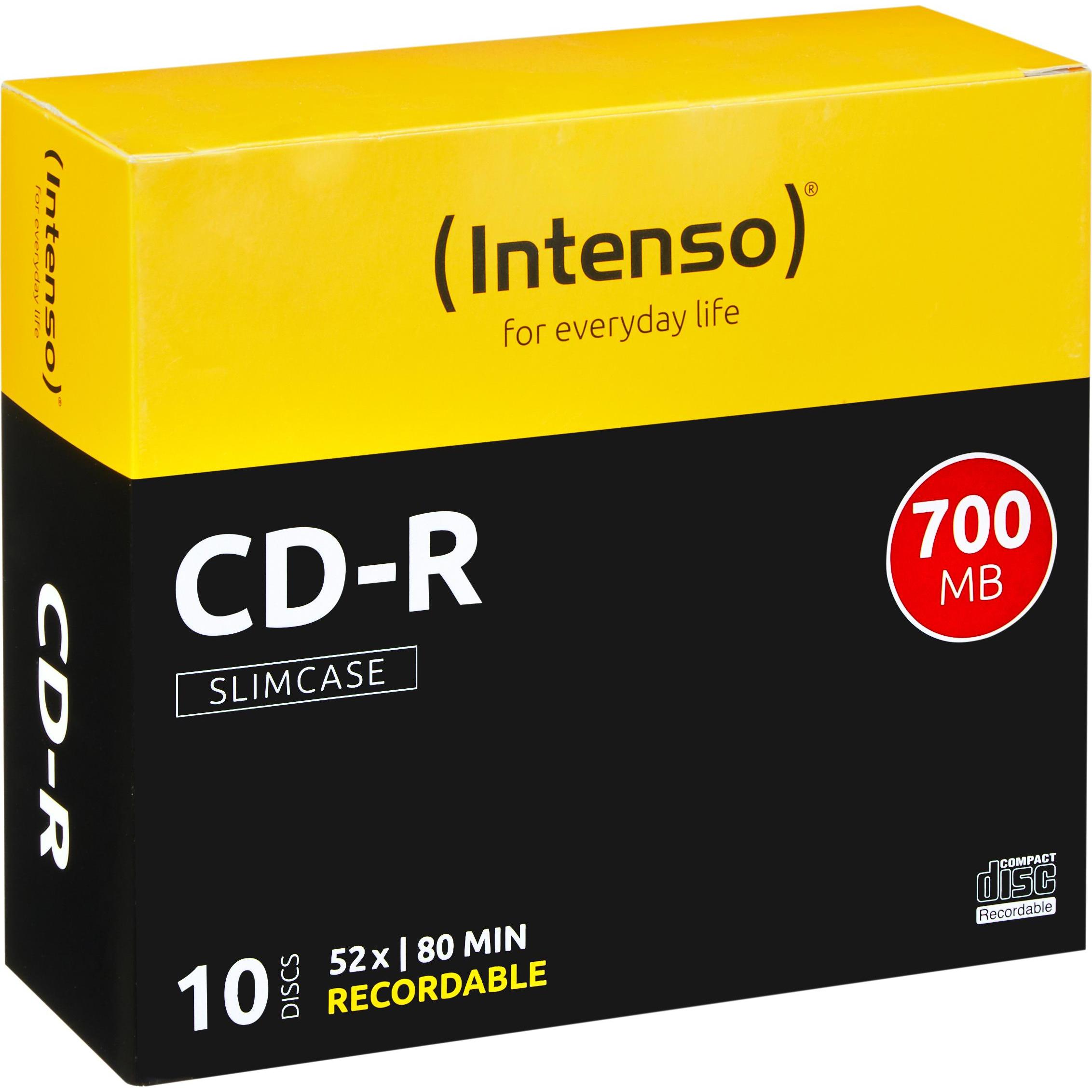 Intenso CD-R 80min/700MB (10 x), Optischer Datenträger