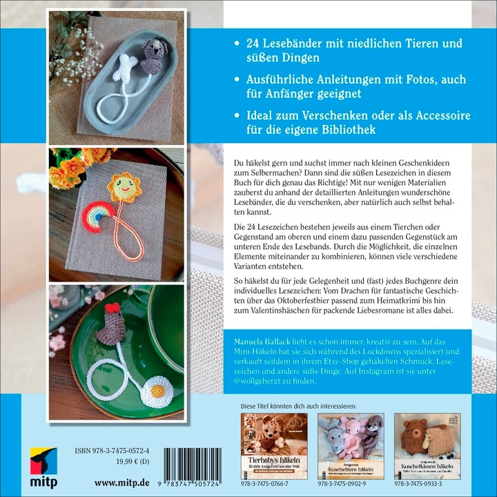 Actual product image Amigurumi bookmark crochet