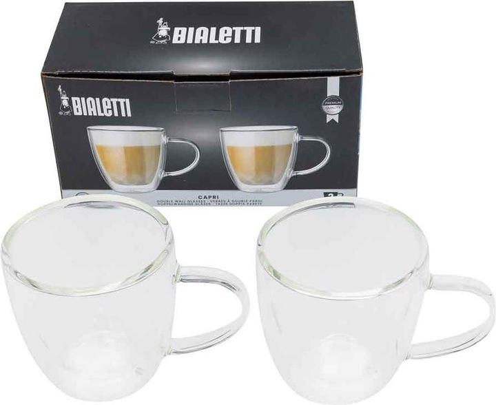 Image du produit Bialetti Tasse à cappuccino Capri 160 ml, 2 pièces, Transparent (160 ml, 2 x)