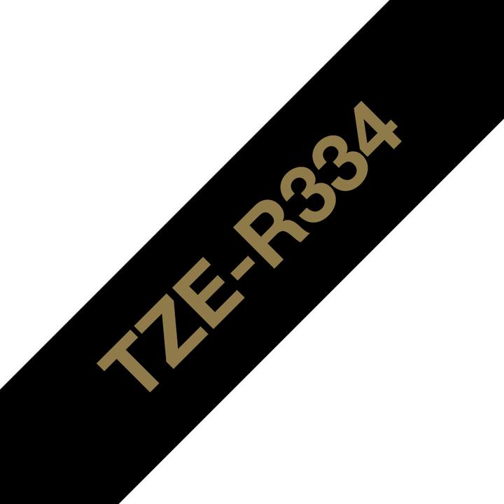 Brother TZe-R334 (1.20 cm, Black)