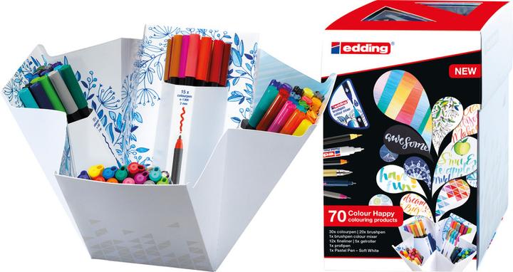 Produktbild Edding Happy Big Box 1340 + 1300 (Mehrfarbig, 70 x)