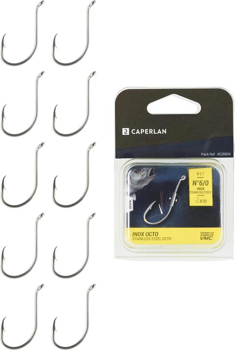 Actual product image Caperlan Hook Octopus Eye stainless steel