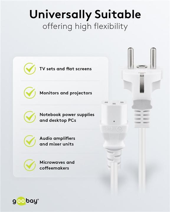 Image du produit Goobay câble d'alimentation (1.50 m)