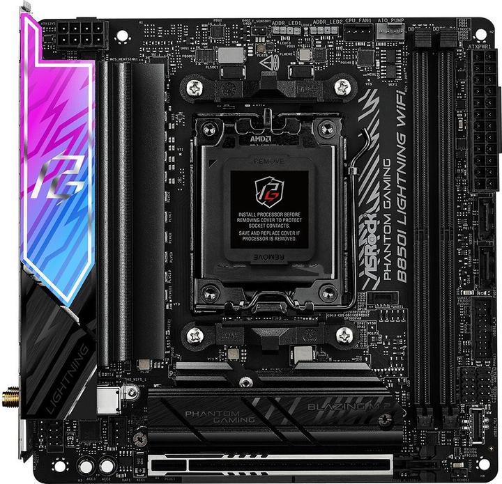AsRock Phantom Gaming B850I Lightning WiFi (AM5, AMD B850, Mini-ITX)