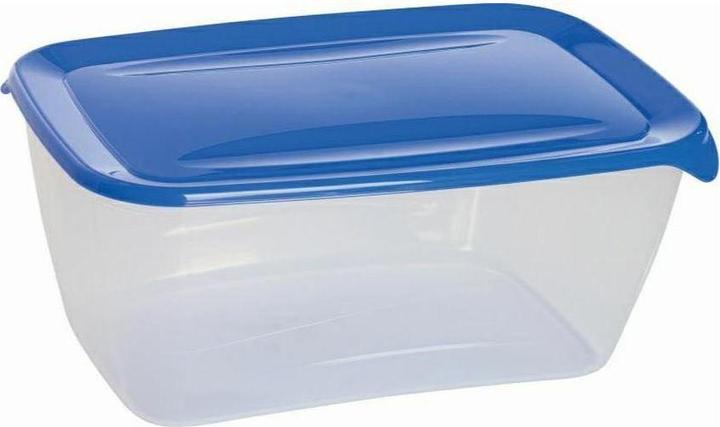 Boîte Hermétique Fresh’n Go CURVER 3L – Transparente/bleue, Rectangulaire, Pour Rangement Alimentaire