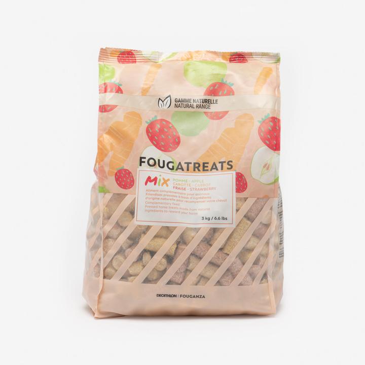 Image du produit Fouganza Friandises Fougatreats cheval/poney pomme/carotte/fraise 3 kg (1 x, 3000 g)