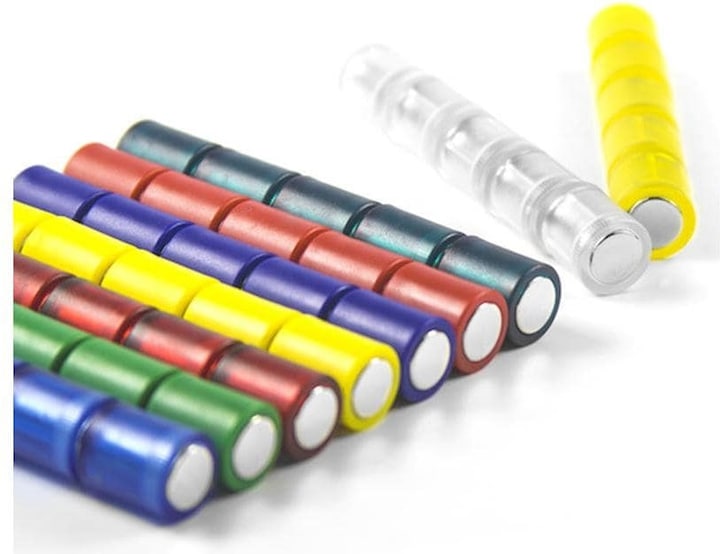 Produktbild Supermagnete Tafelmagnete zylindrisch, grün transparent (5 x)