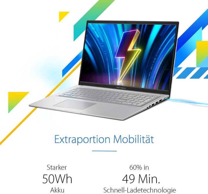 Image du produit ASUS VivoBook 17 (17.28", 1000 Go, 17.18 Go, DE, Intel Core 5 120U)