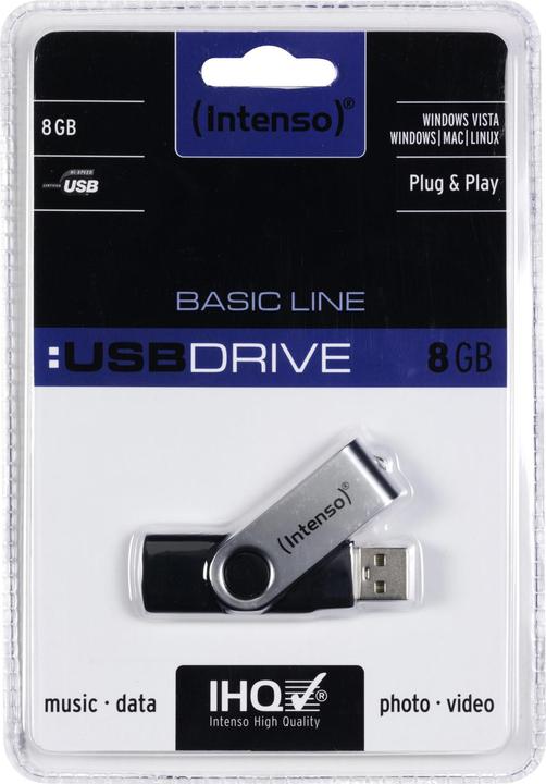 Actual product image Intenso basic line (8 GB, USB-A)