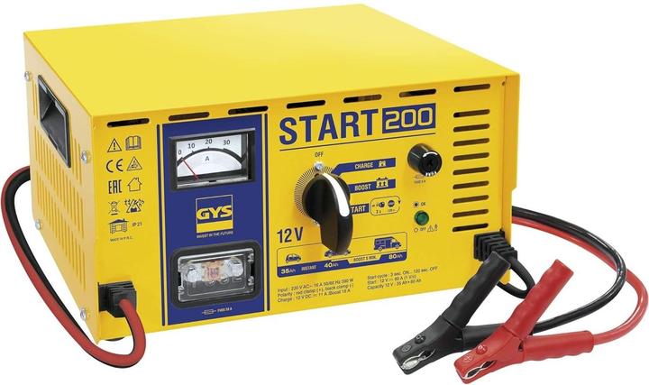 Actual product image GYS Battery charger and starter, START 200 (12V, 6V, 20 A)
