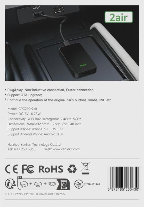 Productafbeelding Carlinkit 5,0 CPC200-2lucht