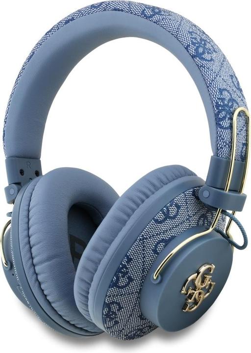 Produktbild Guess Headphones Bluetooth ENC Metal 4G Logo blue (30 h, Kabellos)