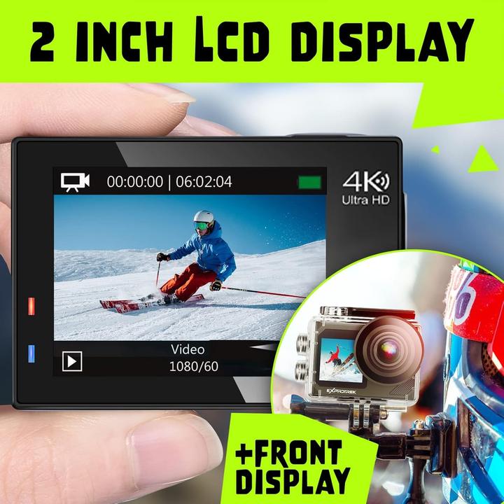 Image du produit Exprotrek Action Cam 4K Ultra HD Caméra étanche WiFi Télécommande grand angle (WiFi)