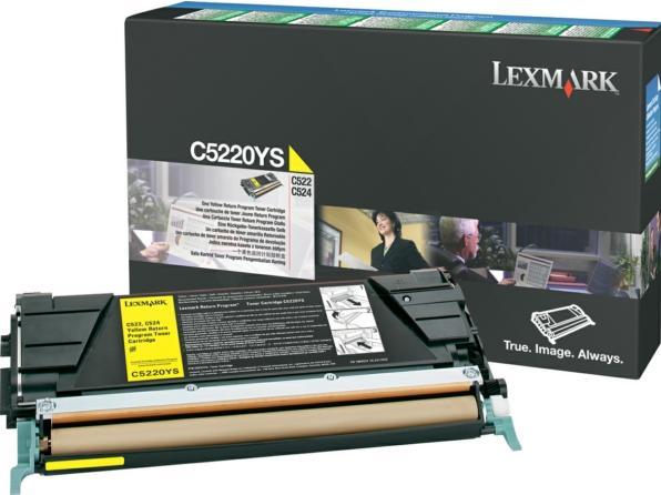 Produktbild Inkadoo Lexmark C5220YS Toner gelb 3.000 Seiten ISO/IEC 19798 Gelb Lexmark C 522 524 530 532 534 (Y)