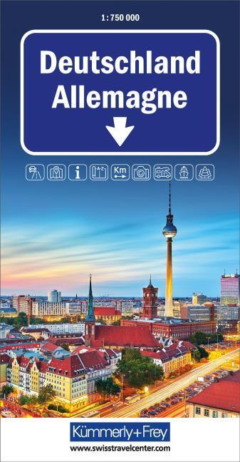 Germany Road Map 1:750 000