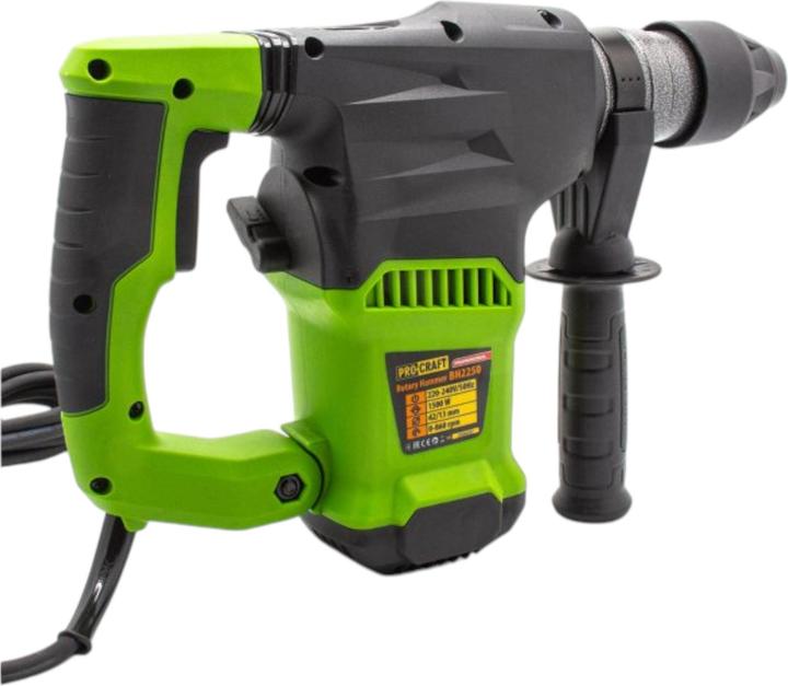 Produktbild Procraft BH2250 Kombihammer 1260 Watt 6 Joule SDS-Plus (Netzbetrieb)