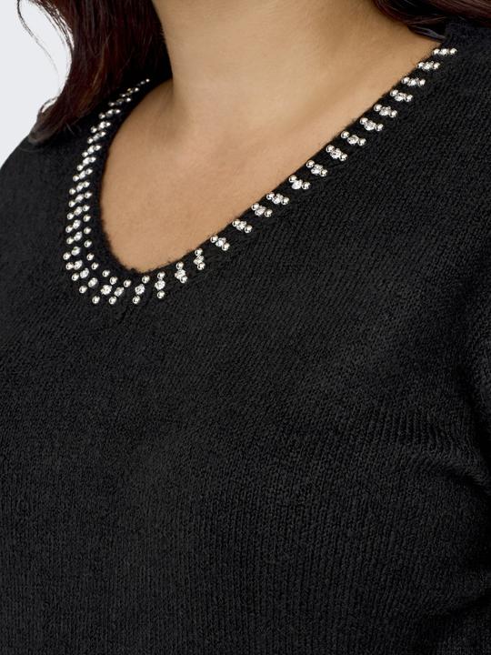 Actual product image Only Curvy V-neck Knit Sweater (L)