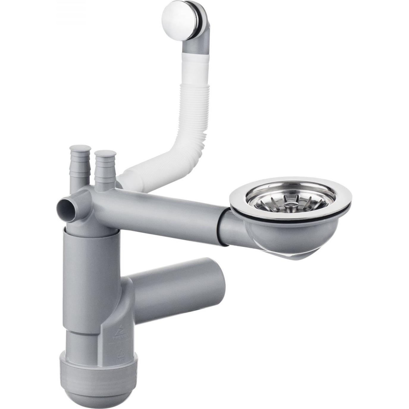 Deante, Siphon, Siphon für 1-Becken Granitspüle - Space-Saver