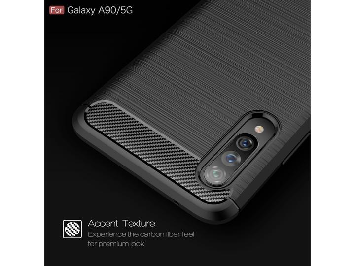 Image du produit Screenguard Samsung Galaxy A90 5G Housse Carbon Brushed Soft TPU (Samsung Galaxy A90 5G)