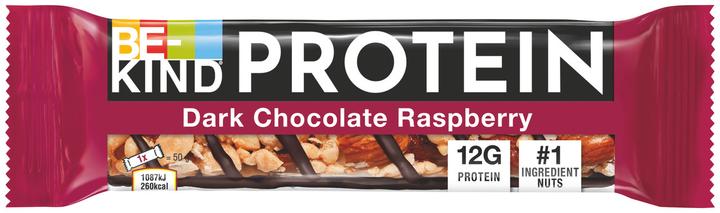 Actual product image Be-Kind Protein Dark Choc Raspberry (Raspberry, Chocolate, 12 pcs., 669 g)