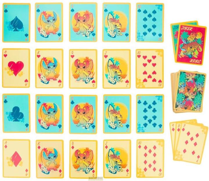 Actual product image Paladone Products Lilo & Stitch Spielkarten Waterproof
