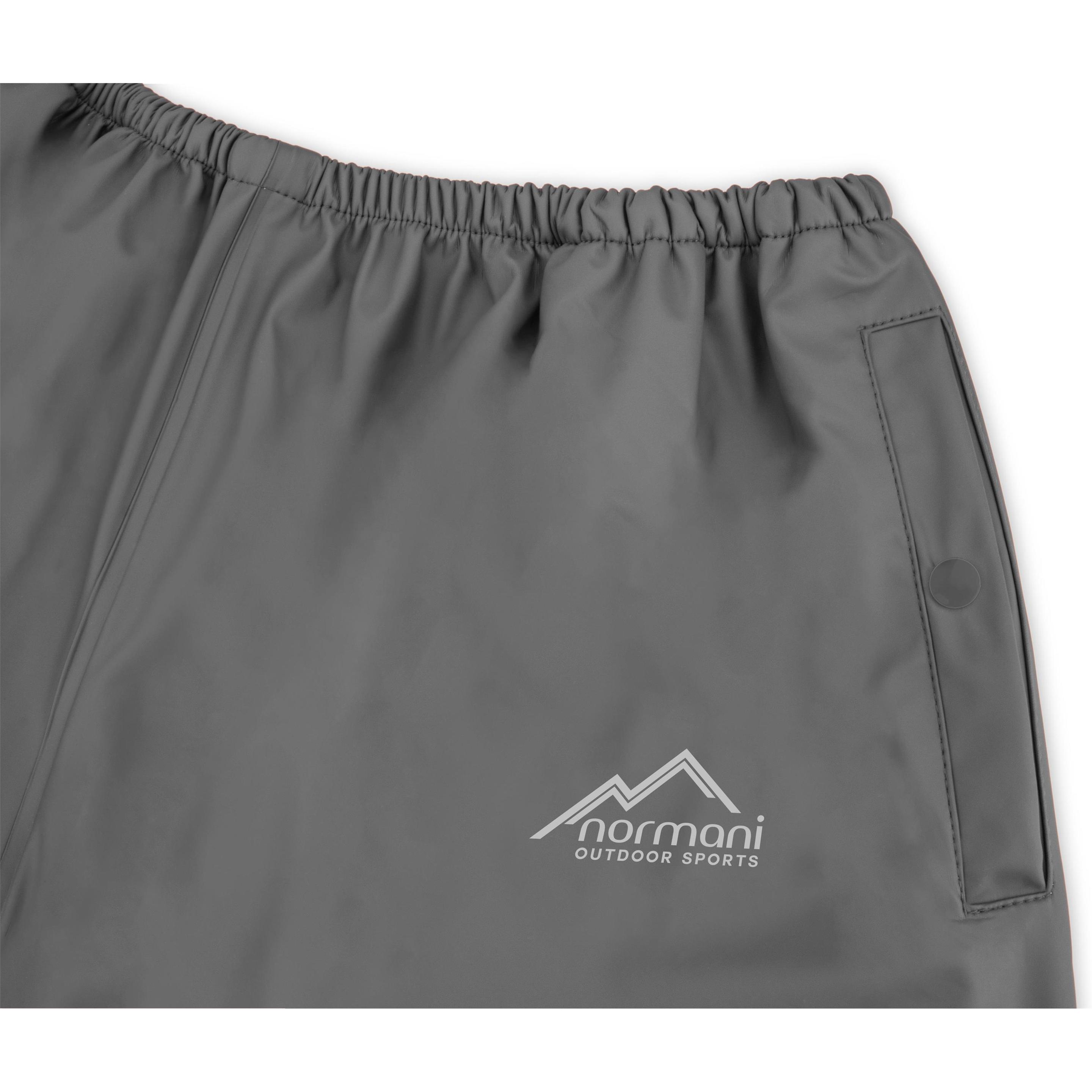 Normani, Herren, Outdoorhose, Kinder Regenhose York - 1141 (110), Grau, 110