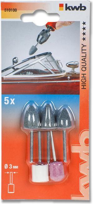 Actual product image kwb Grinding pin set 5-piece